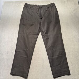 Plugg Mens XL Black Elastic Waist Chino Pants Stretch Drawstring Casual NWT